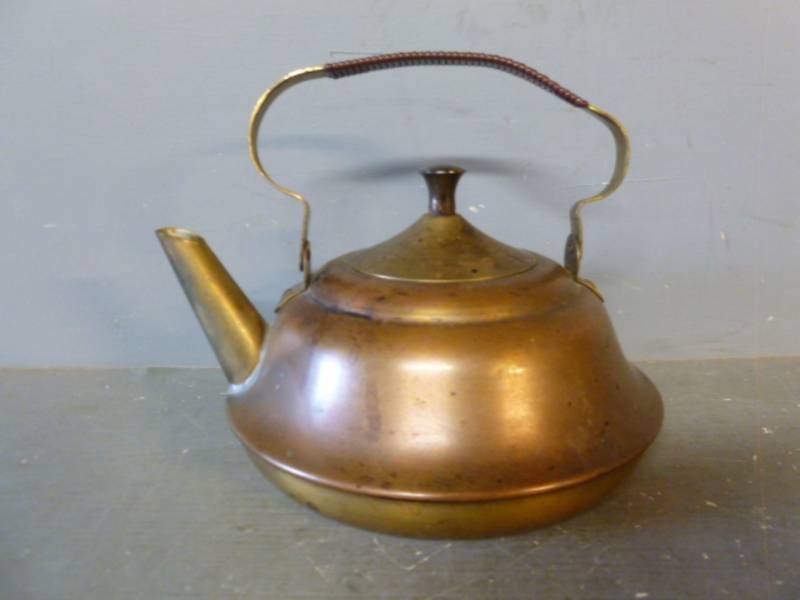 lot 61 image: Vintage Copper Tea Pot