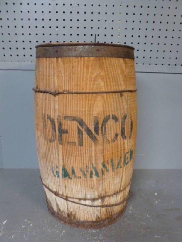lot 134 image: Vintage Nail Keg