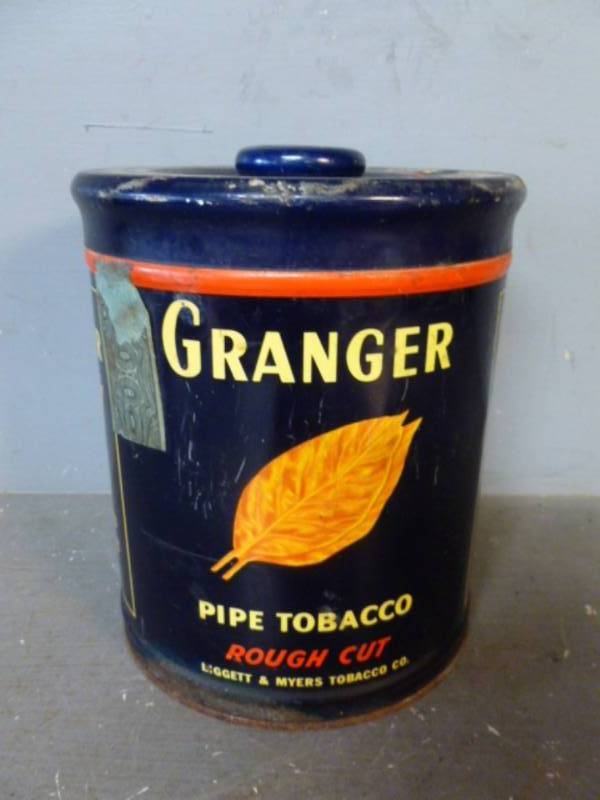 lot 227 image: Antique Tobacco Can