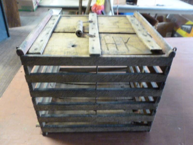 lot 245 image: Antique Egg Crate