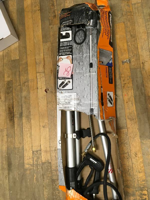 lot 25 image: Power Care 18 ft. Telescoping Spray Wand for Pressure Washers (AP31026) in good working condition