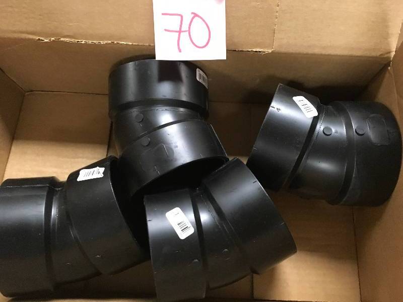 lot 70 image: 22-12° Elbow H x H - ABS DWV, 5808 CASE 4 PCS