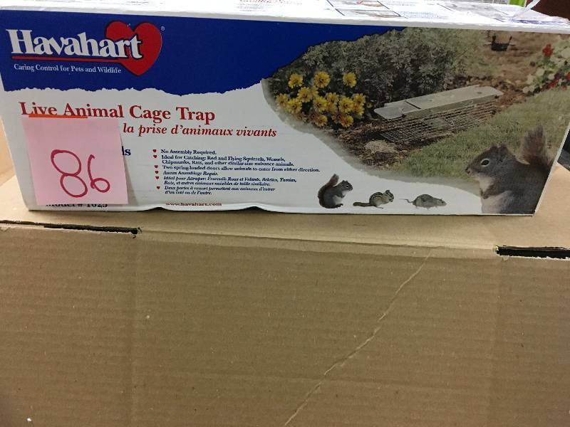 lot 86 image: Havahart Small 2-Door Animal Trap not used