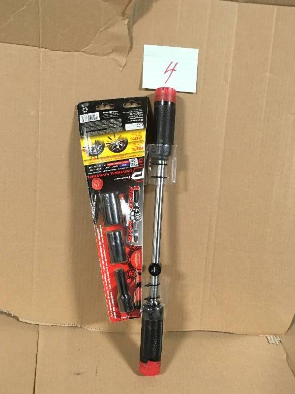 lot 4 image: Ratchets Powerbuilt Wrenches Billy Club 20.75 in. Heavy Duty Universal Lug Wrench