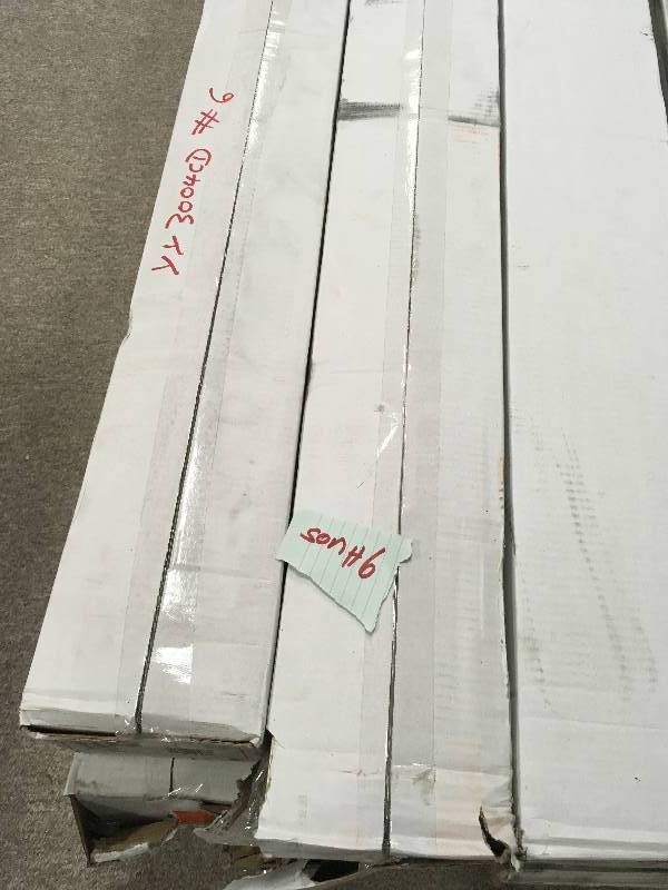 lot 45 image: LOT OF 6 CASES Hand Scraped Strand Woven Berkshire 38 in. T x 5-18 in. W x 72-78 in. L Engineered Click Bamboo Flooring new