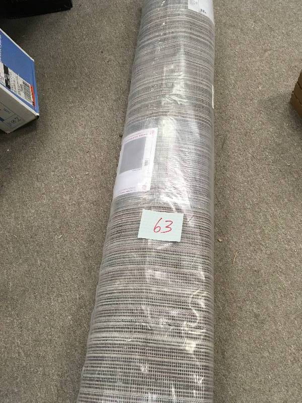 lot 63 image: Ottomanson Contemporary Solid Grey 5 ft. x 7 ft. Shag Area Rug not used