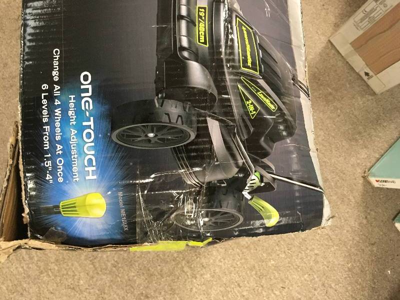 lot 72 image: Lawnmaster 18 in. 10 Amp 2-in-1 Walk Behind Corded Electric Push Mower with Mulch and Side Discharge  USED in good working condition