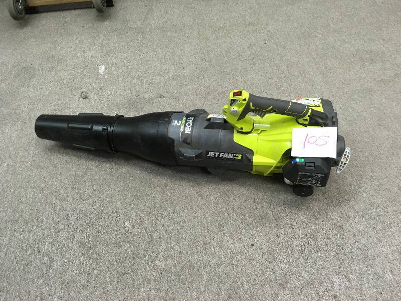 lot 105 image: Ryobi 160 MPH 520 CFM 25cc Gas Jet Fan Blower used in working condition