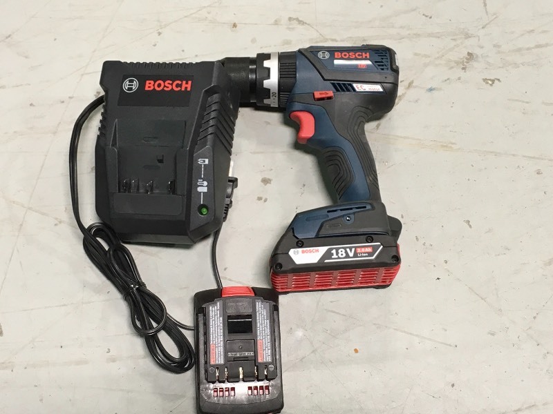 lot 127 image: Bosch 18 V Brute Tough 12 In. DrillDriver used in very good condition