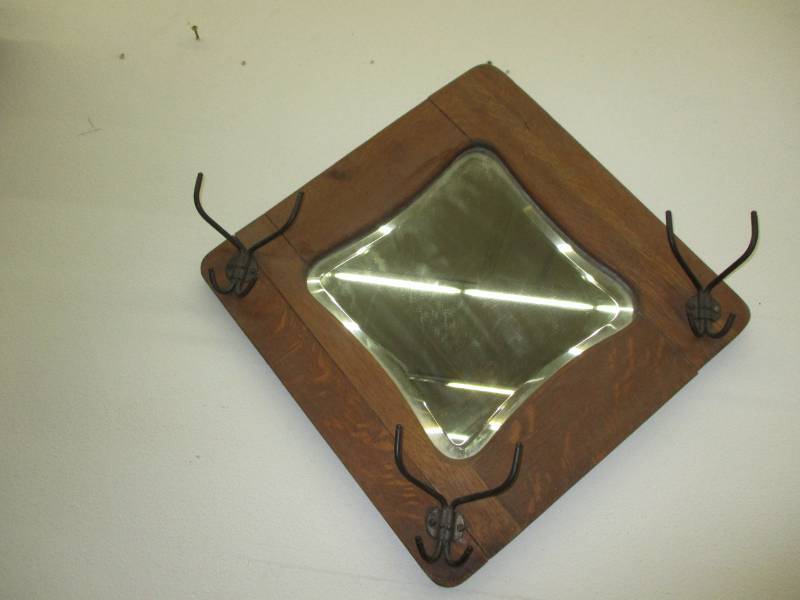 Hanging Mirror with hooks