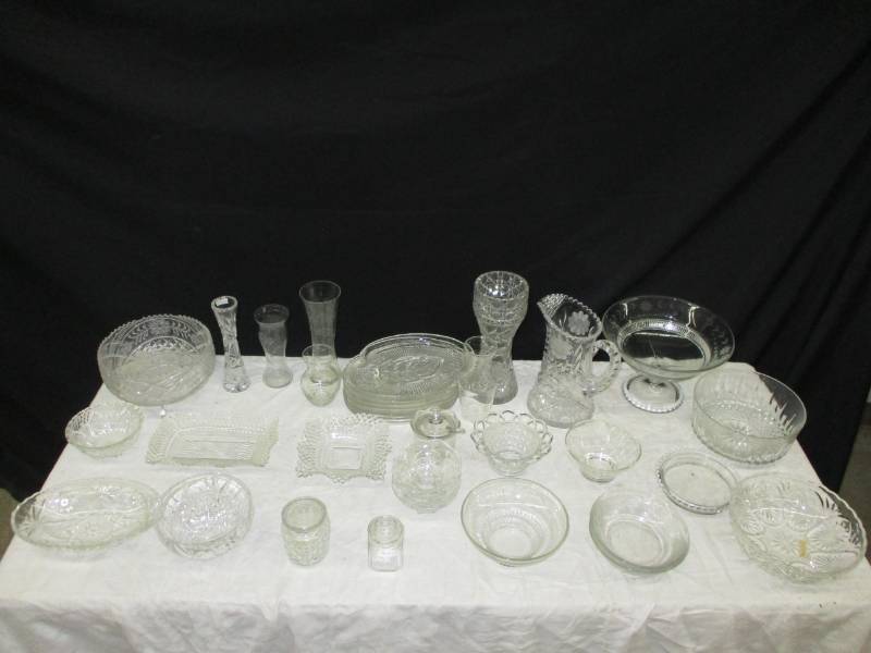 Various Clear Glasswear