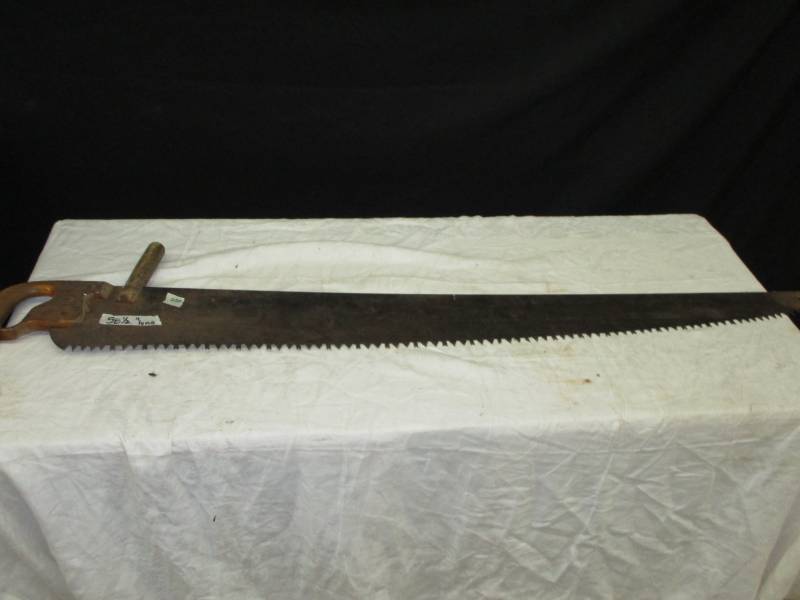 2 Man Hand saw ( one handle missing)
