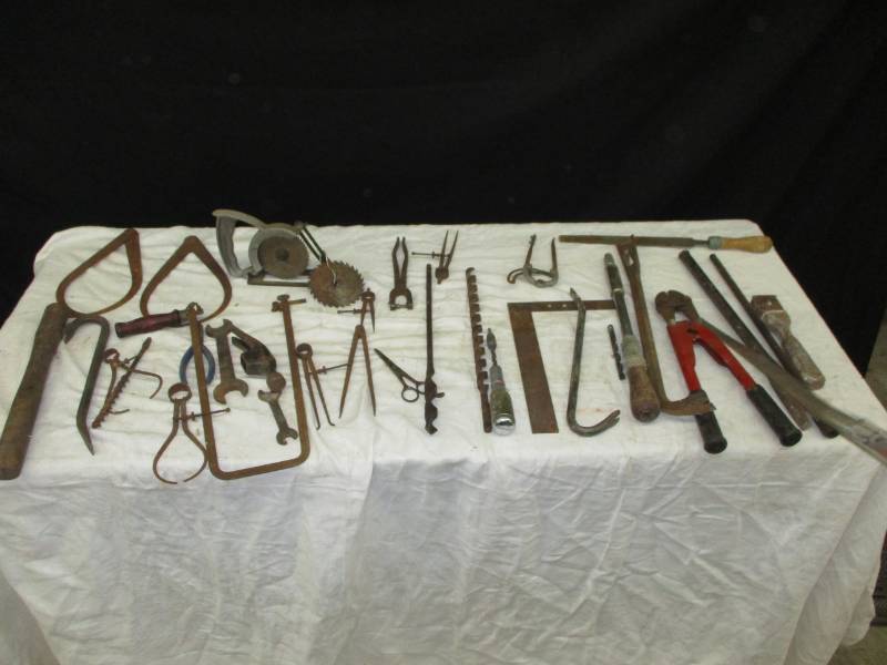 Various rustic tools