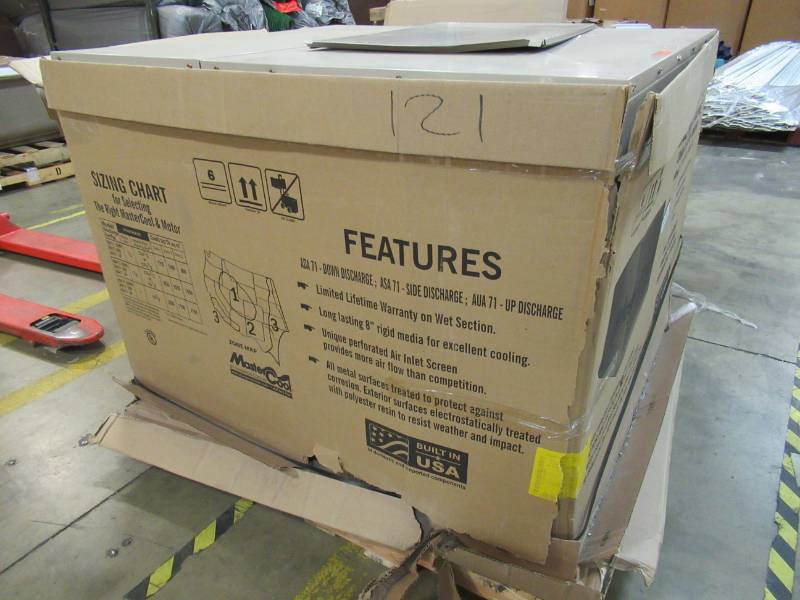 lot 36 image: 7000 CFM Down-Draft Roof 8 in. Media Evaporative Cooler for 2300 sq. ft. (Motor Not Included)