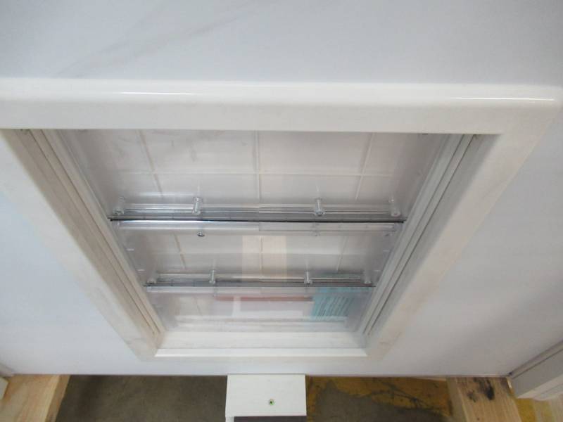 lot 111 image: Steves & Sons 32 in. x 80 in. Premium Half Lite Primed White Steel Prehung Front Door with Large Pet Door