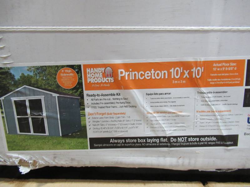 Handy Home Products Princeton 10 Ft X 10 Ft Wood Storage Shed
