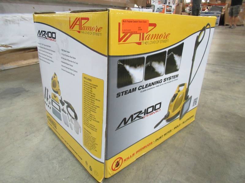 lot 81 image: Vapamore Multi Purpose Canister Steam Cleaner, Model MR-100
