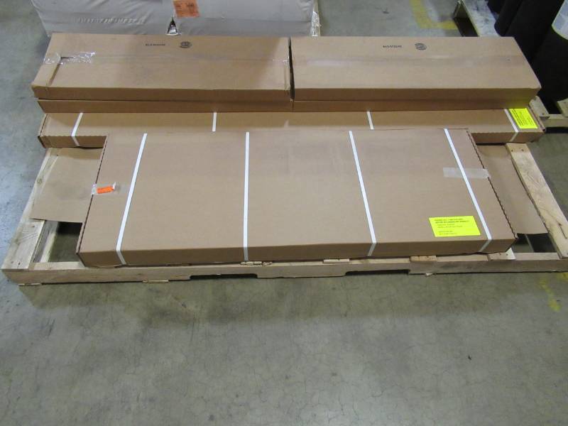 lot 33 image: Easy Track 8-ft x 7-ft White Wood Closet Kit, Model OK7272
