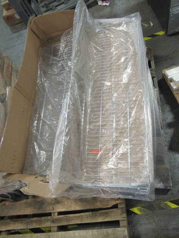 lot 76 image: 2 Cases (5 ShelvesCase) of Wire Shelving. 48 X 17 X 9 Tall