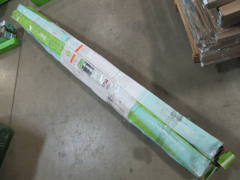 lot 143 image: 6 Cases of Trex Transcend 8 Composite Fire Pit Accessory Horizontal Infill Kit for Square Aluminum Balusters, FPASBHIK08
