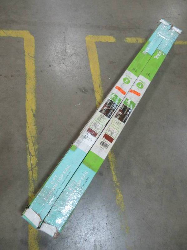 lot 161 image: 4 Cases (1Case) of Trex Transcend 6 Crown Top Rail, Fire Pit, FPCROWNTR06