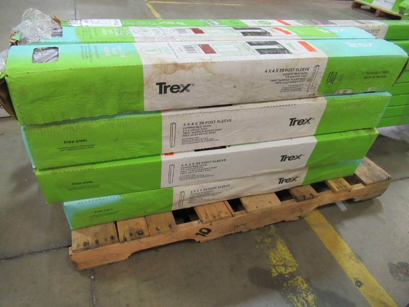 lot 162 image: 8 Cases (1Case) of Trex 4 X 4 X 39 Post Sleeve, Fire Pit, FP040439APS
