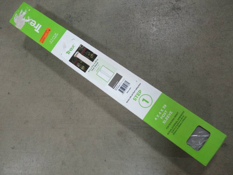 lot 163 image: 1 Case (1Case) of Trex 4 X 4 X 39 Post Sleeve, Gravel Path, GP040439APS