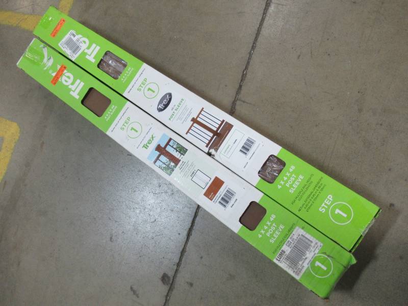 lot 164 image: 2 Cases (1Case) of Trex 4 X 4 X 48 Post Sleeve, Saddle, SD040448APS