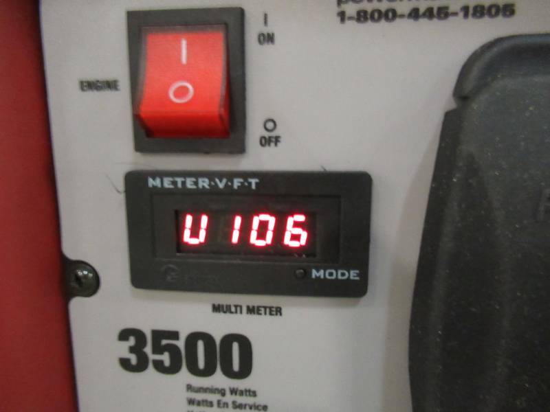 lot 8 image: Powermate CX Series 3500-Watt Gasoline Portable Generator, Recoil Start, CARB compliant
