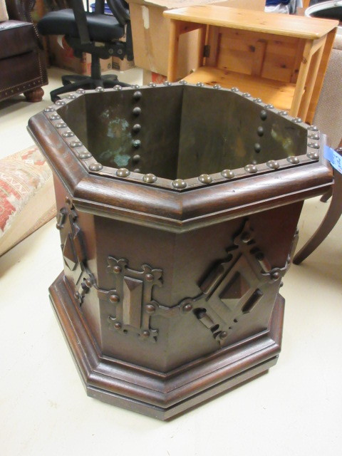 lot 223 image: FIREWOOD HOLDER END TABLE