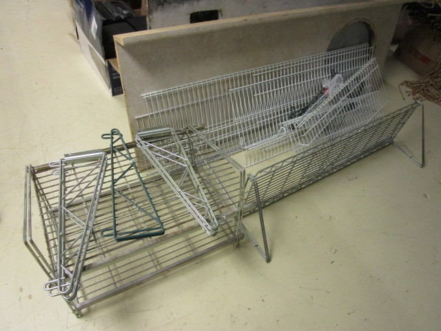 ASSORTED METAL SHELVING
