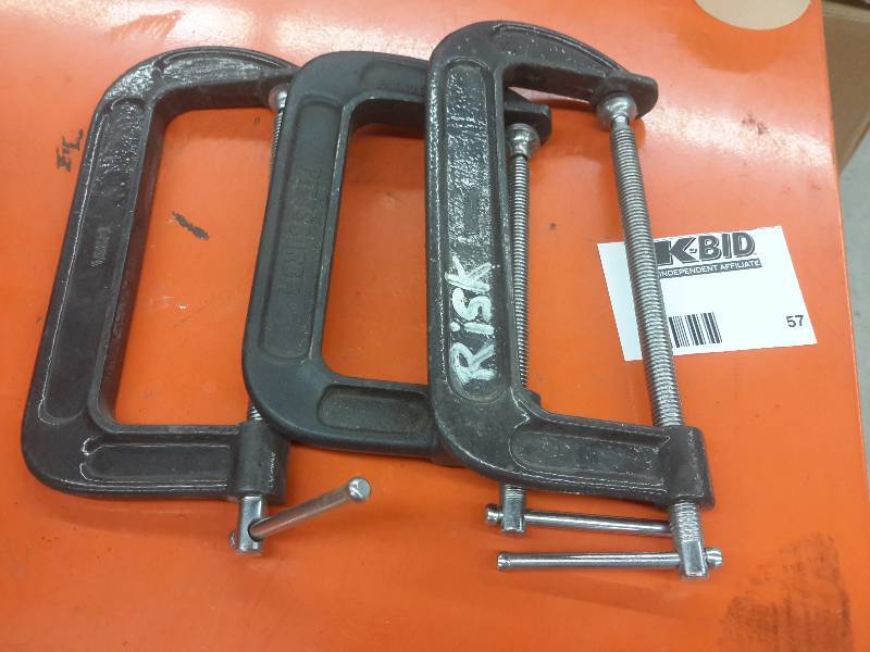 lot 57 image: 3 C Clamps