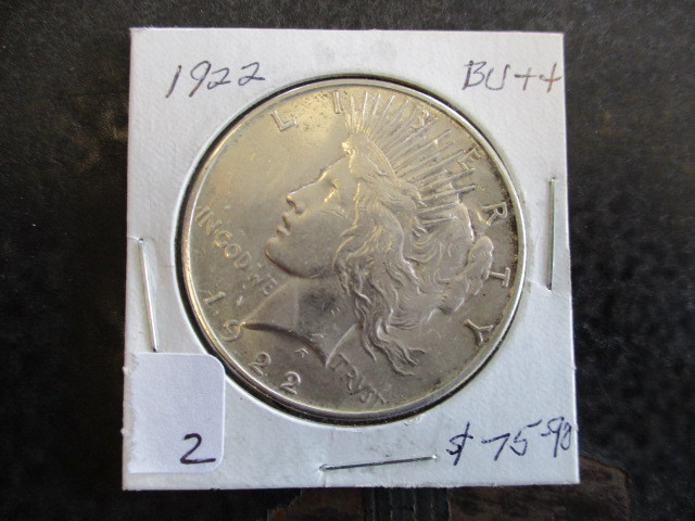 BU 1922 Peace Silver Dollar