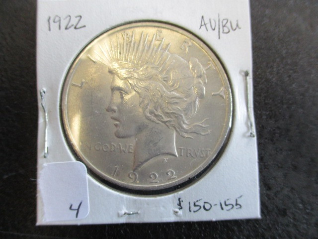 AUBU 1922 Peace Silver Dollar