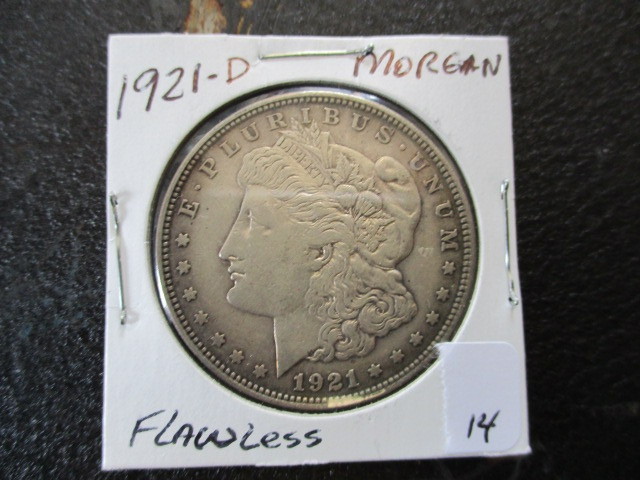 Beautifully Toned 1921-D Morgan Silver Dollar