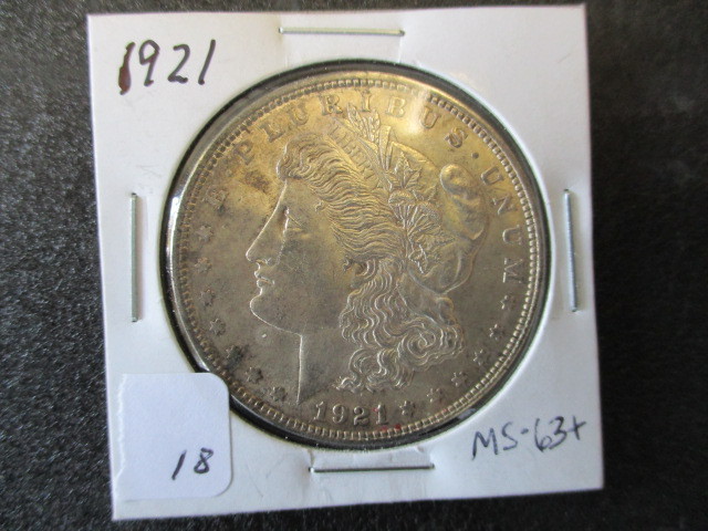 MS63 1921 Morgan Silver Dollar
