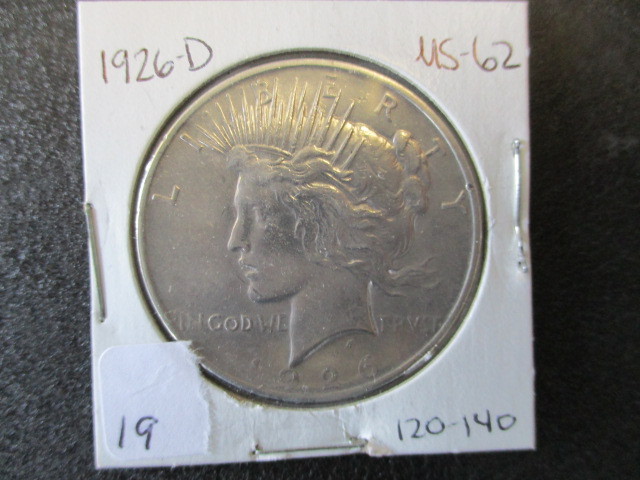 MS62 1926-D Peace Silver Dollar- Stunning