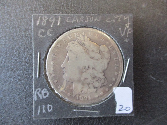 1891-CC Morgan Silver Dollar