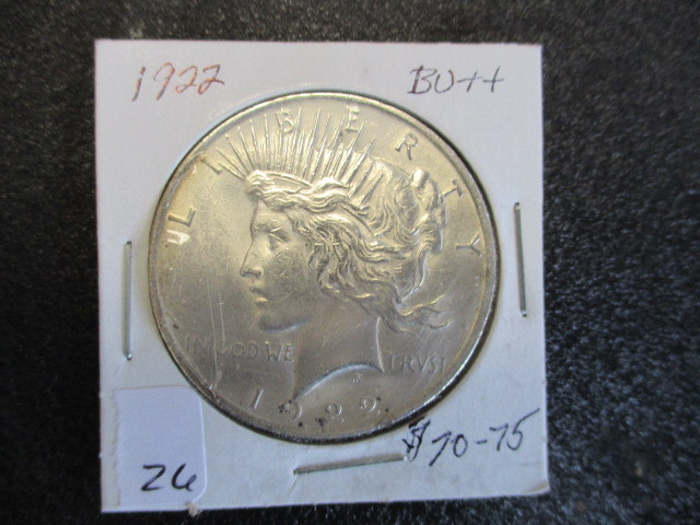 BU 1922 Peace Silver Dollar