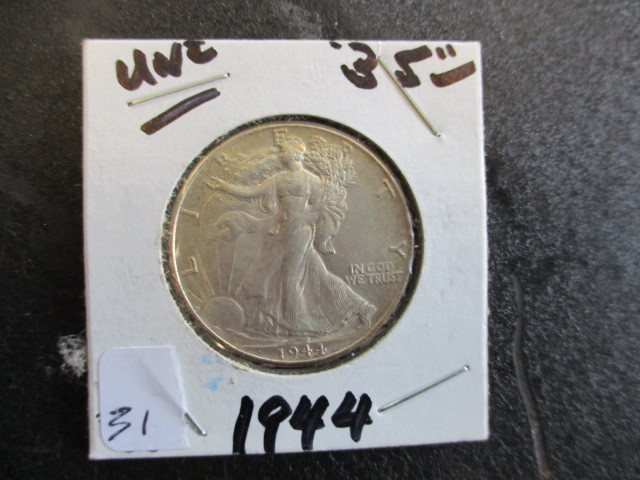 Uncirculated 1944 Walking Liberty Half Dollar