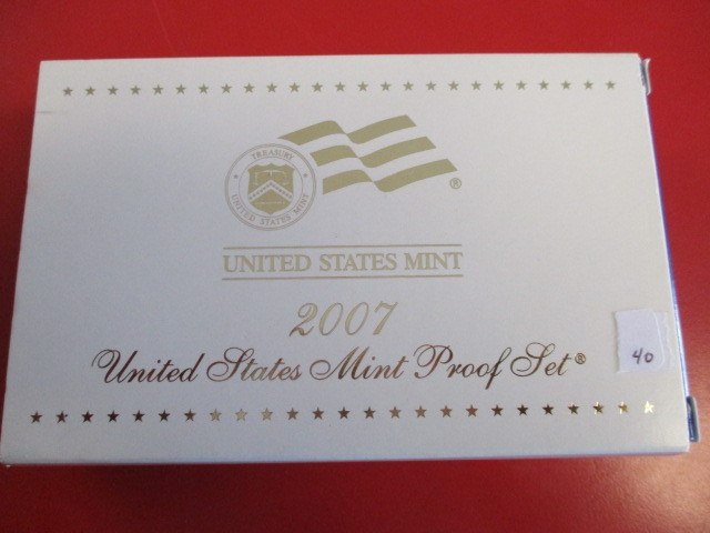 2007 United States Mint Proof Set wPresidential Coin Proof Set