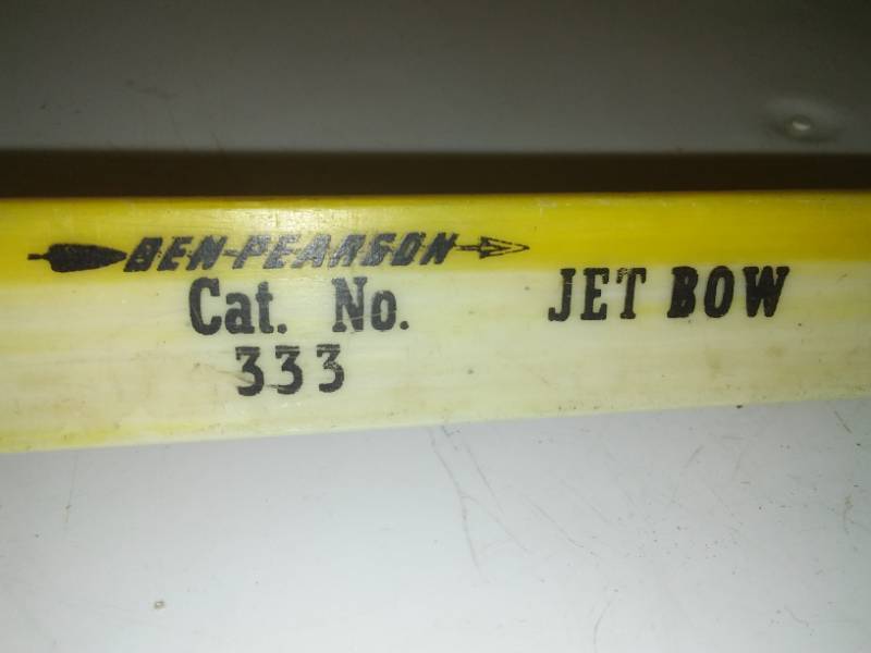 lot 25 image: Ben Pearson Jet Bow No. 333, excellent longbow.