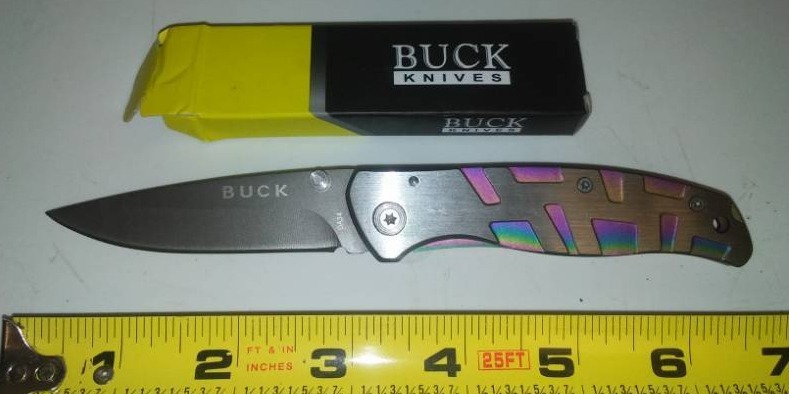 lot 46 image: New buck knife foldable pocket