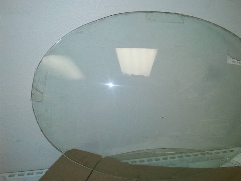 lot 55 image: 3 vintage Curved Bubble glass fronts for oval pictures frames