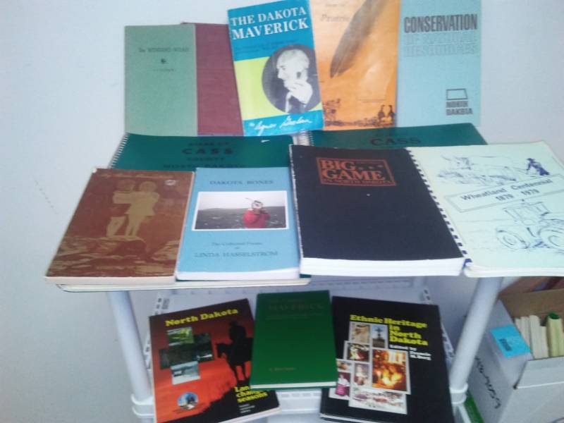 lot 69 image: North Dakota history and biography books.