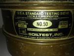 lot 115 image: Vintage Brass Soil Screens (5)