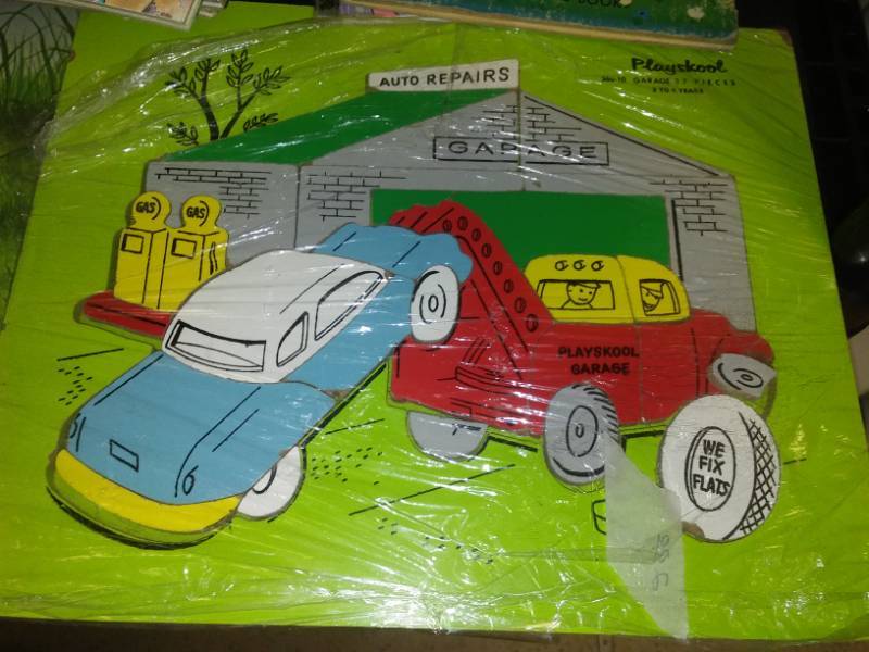 lot 73 image: Toys Galore wood blocks, California Raisins and more.