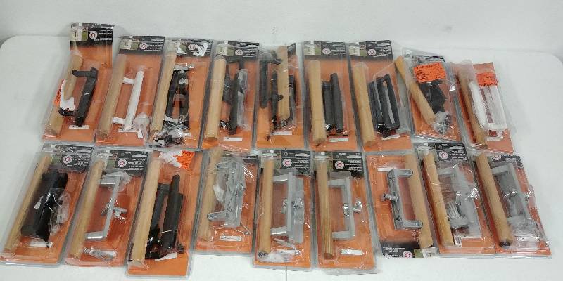 lot 1 image: Assorted Wood Patio Door Handles