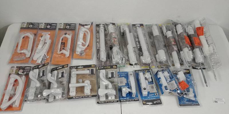 lot 2 image: Assorted Patio & Screen Door Handle Packs, parts & Pieces