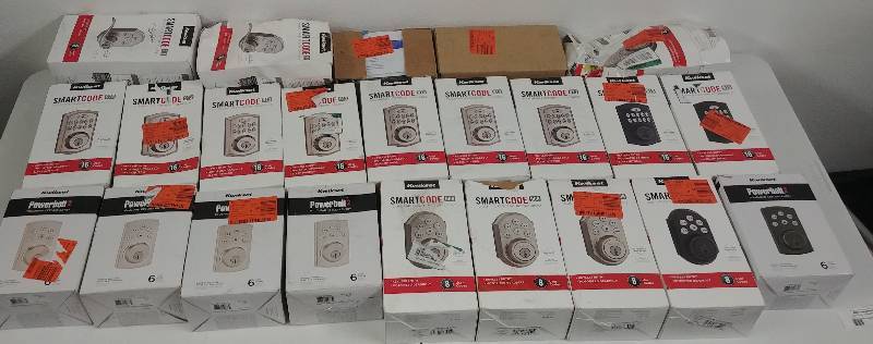 lot 4 image: SMART CODE Locksets, various finishes, in excess of $1,000.00 retail